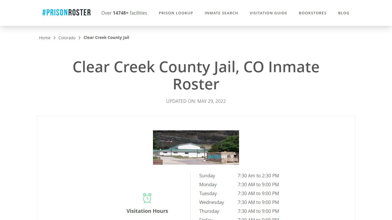 Clear Creek County Jail, CO Inmate Roster